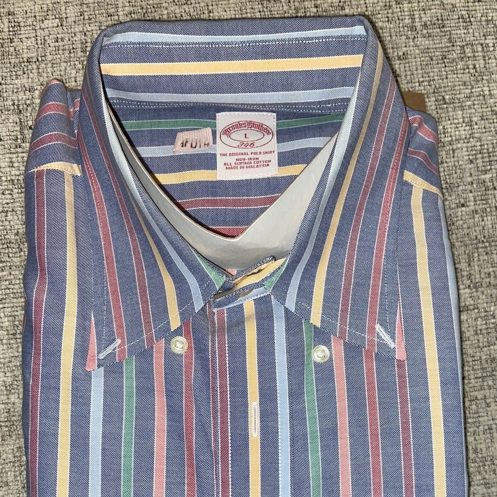 Brooks Brothers 346 Large, multi color shirt